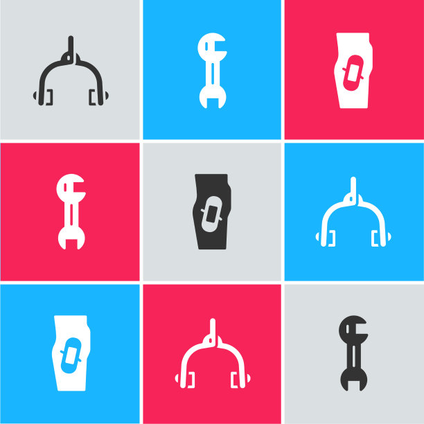 设置自行车制动卡钳、扳手、扳手和图片下载