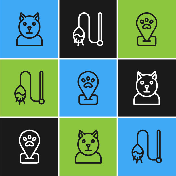 设线猫位置，宠物美容和宠物玩具图片下载