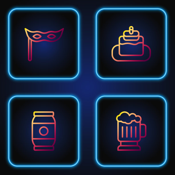 木纹啤酒杯，啤罐，节日面具图片下载