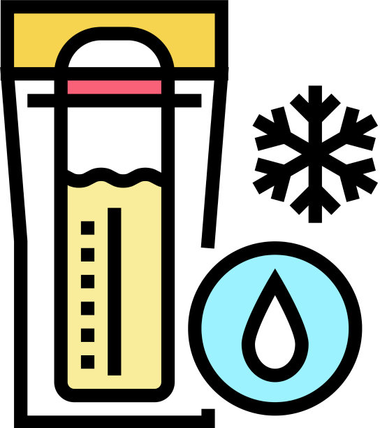 冷冻牛奶储存颜色图标图片下载