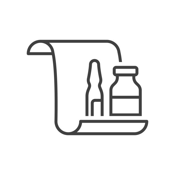 两种不同形状的安瓿瓶图标图片下载