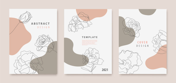 花叶连成线图片下载