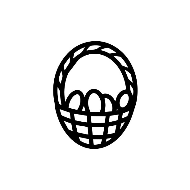 篮子彩蛋复活节篮子的设计图片下载