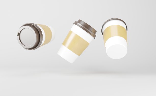 纸杯咖啡模型3D渲染图片下载