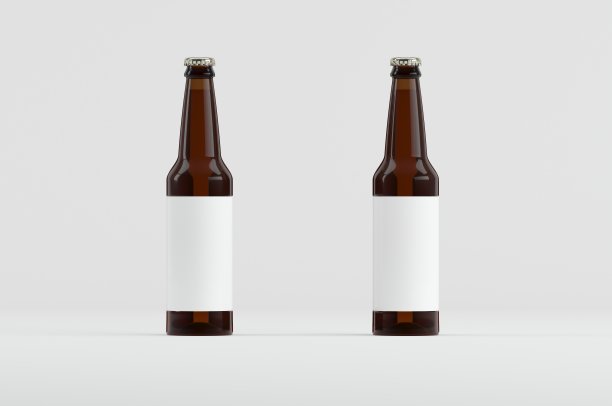 啤酒瓶模型3D渲染图片下载