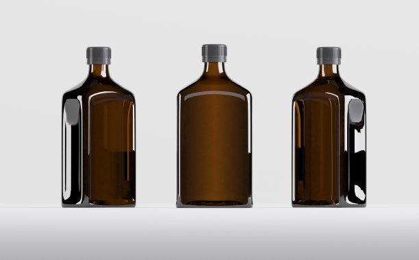 制药酒精瓶模型3D渲染图片下载