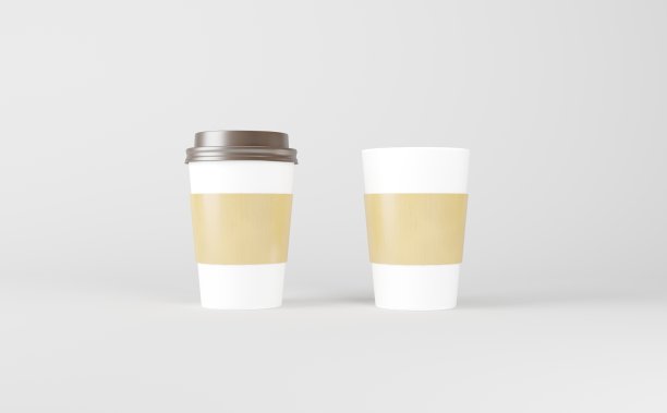 纸杯咖啡模型3D渲染图片下载