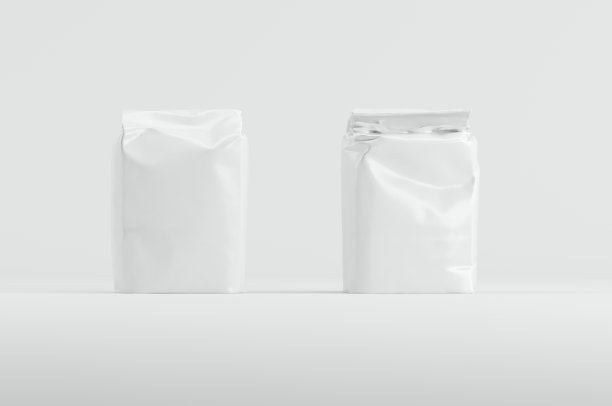 空白袋面粉糖包模型3D渲染图片下载