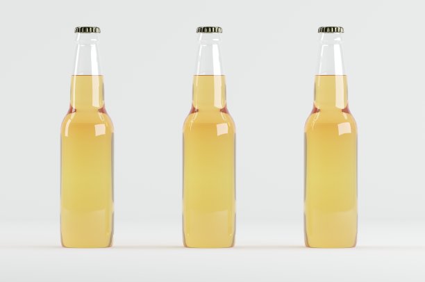 啤酒瓶模型3D插图图片下载