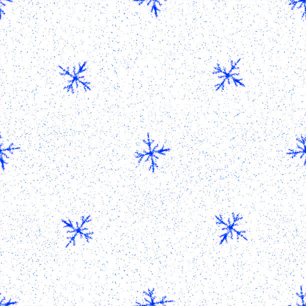 手绘蓝色雪花圣诞无缝拍图片下载
