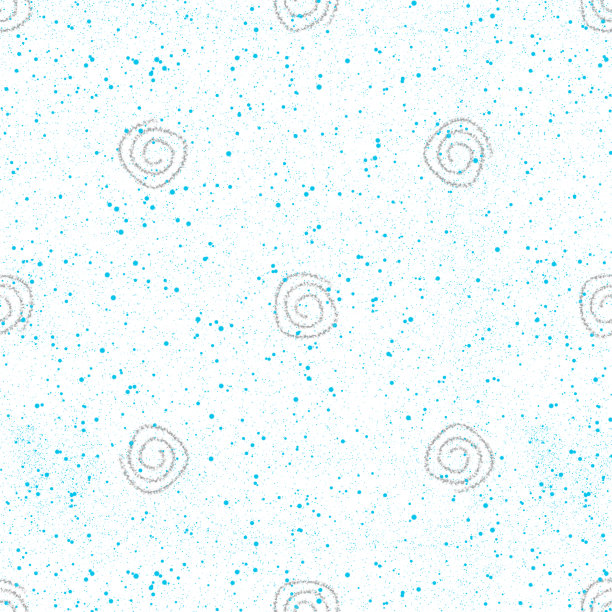 手绘灰色雪花圣诞无缝拍图片下载