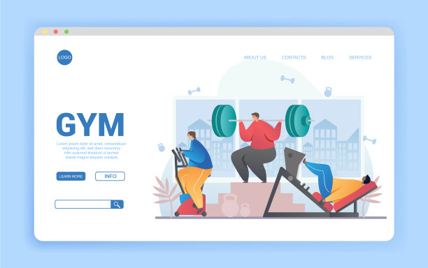 在健身房锻炼的人图片下载