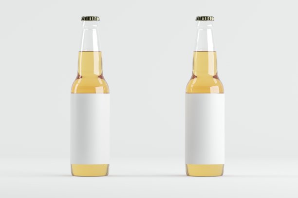 啤酒瓶模型3D插图图片下载