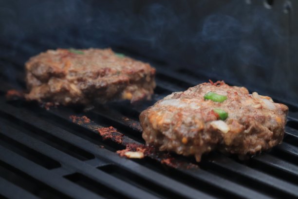 烤着的汉堡图片下载