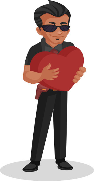 保镖卡通图片下载