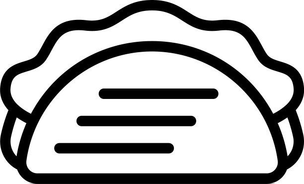 烤架塔可图标轮廓风格图片下载