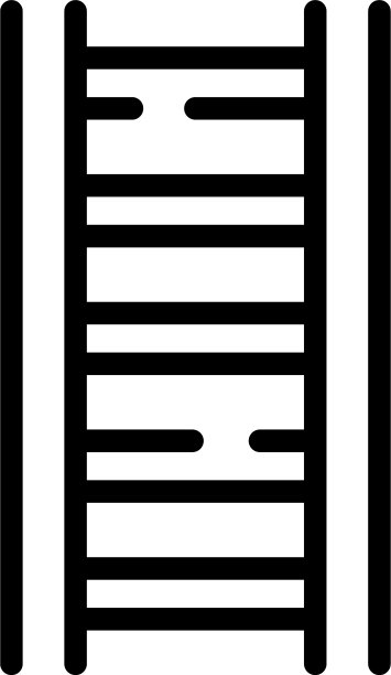 修理梯子图标轮廓风格图片下载