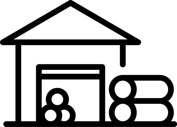 木材储存图标轮廓风格图片下载