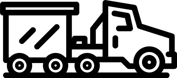 机场卡车图标轮廓样式图片下载