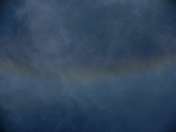 从地面上看，一部分360度的彩虹是在正午时分围绕太阳形成的图片下载