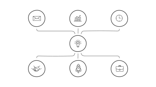有7个选项的信息图表圆元素图片下载