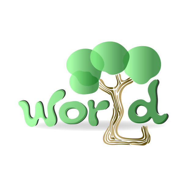 世界环境日概念或风格化和平题词。手写的字体。矢量插图。图片下载