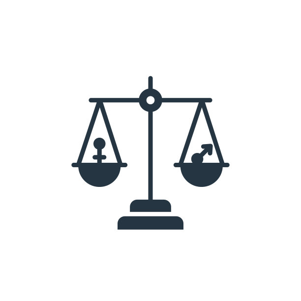 正义图标：网站设计、移动应用开发、印刷的字形正义图标。图片下载