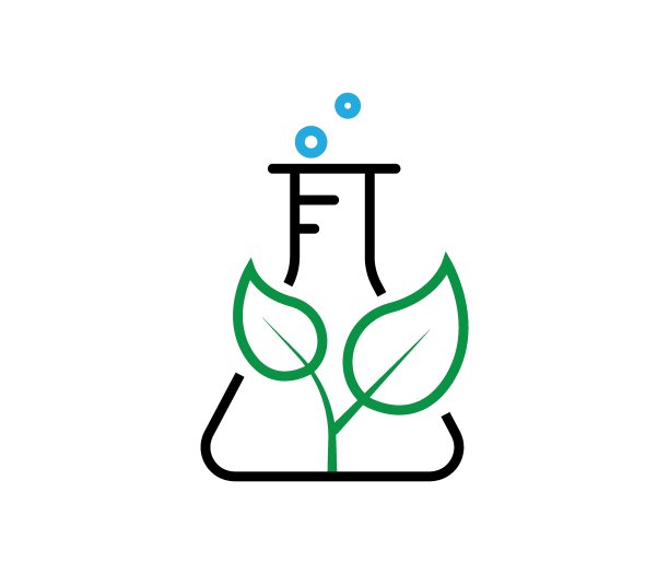 绿色的叶子象征着自然研究实验室的瓶子图片下载