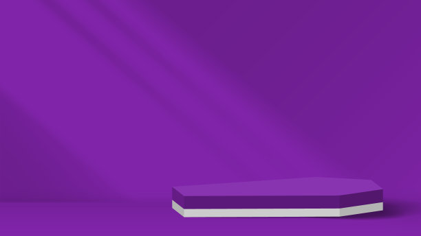 万圣节的背景。抽象的紫色棺材形状孤立在紫色的房间背景。万圣节的概念。极简主义者。矢量插图。图片下载