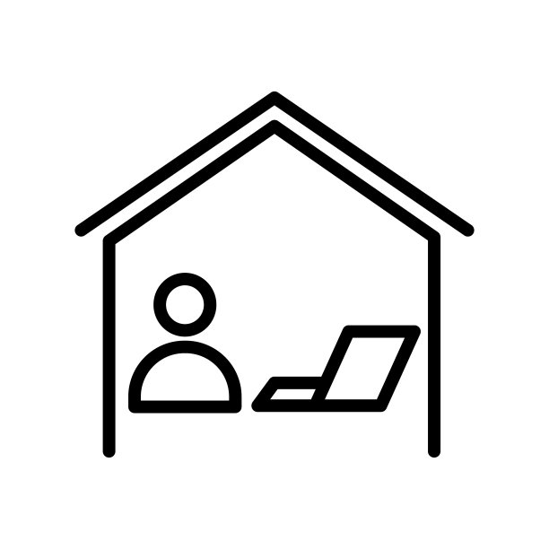 视频通话平线图标。矢量大纲插图在线会议图标，工作形式的家，社会距离，视频会议。黑色细线形商店标识，可用于标识、UI和网页设计图片下载