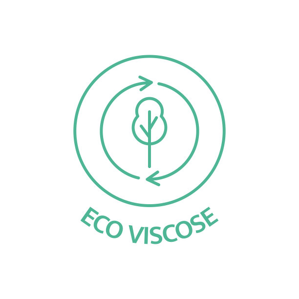 生态粘胶线图标。可持续服装邮票。织物的徽章。可生物降解的象征。慢时尚。质量证书标签。自然贴纸。自然美景。“零浪费”。矢量图图片下载