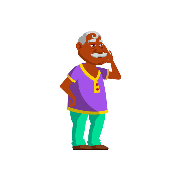 老胖子牙疼在牙医诊所卡通矢量图片下载