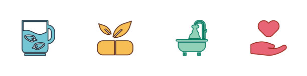 用植物套杯茶和叶丸图片下载