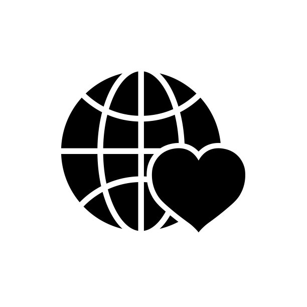 心形图标，标志孤立在白色背景图片下载