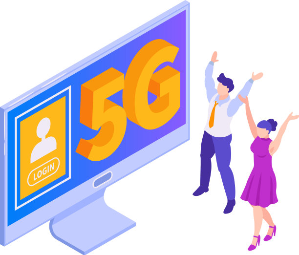 5g计算机等距构成图片下载