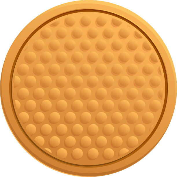 彩色人孔图标卡通风格图片下载