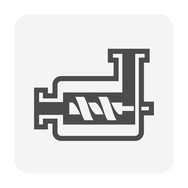 螺杆泵或阿基米德螺杆泵设计。图片下载