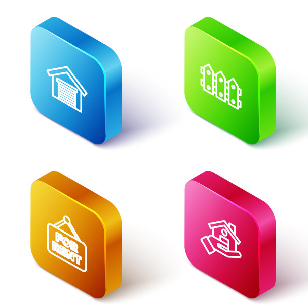 车库花园栅栏设置等距线图片下载