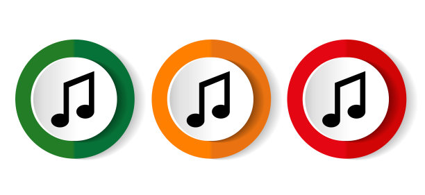 音乐图标设置平面设计图片下载