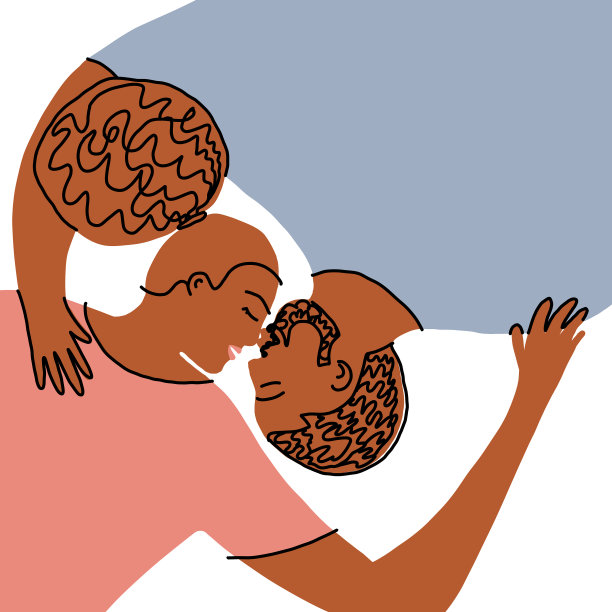 可爱的非洲异性恋夫妇孤立的浪漫图片下载