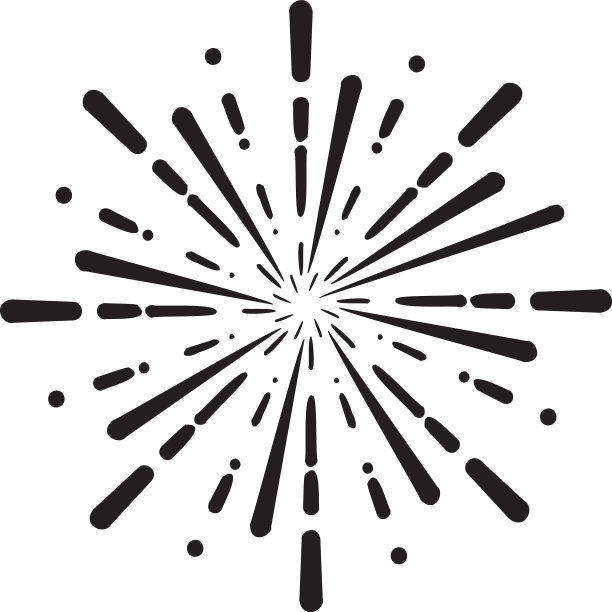 烟花图标设计模板隔离图片下载