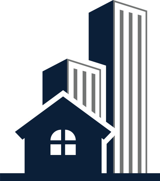 房地产建筑图标设计模板孤立图片下载