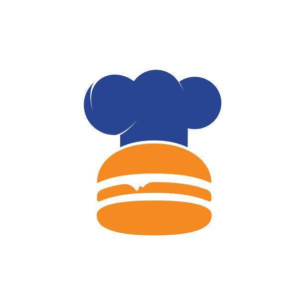 汉堡厨师标识设计模板图片下载