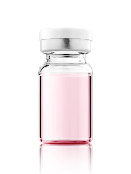 疫苗瓶标签设计模型隔离在白色背景图片下载