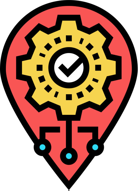 GPS导航优化彩色图标图片下载