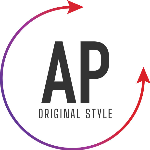 首字母ap圈彩色logo设计图片下载