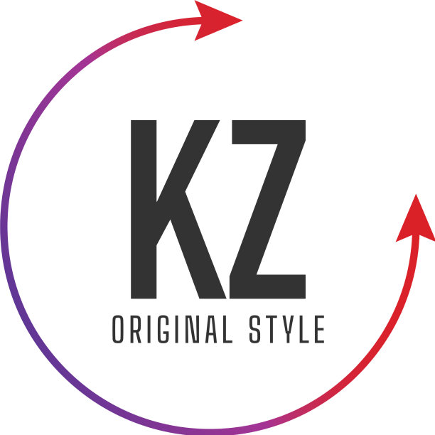 首字母kz圆彩色logo设计图片下载