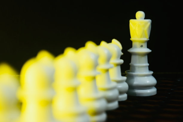 传统塑料棋子独特的库存照片图片下载