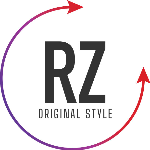 首字母rz圈彩色logo设计图片下载