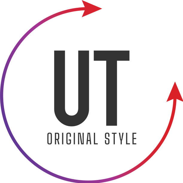 首字母ut圈彩色标志设计图片下载